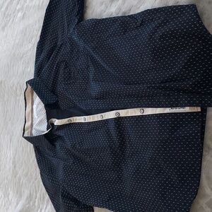 Men's Navy Casual Button Down Shirt